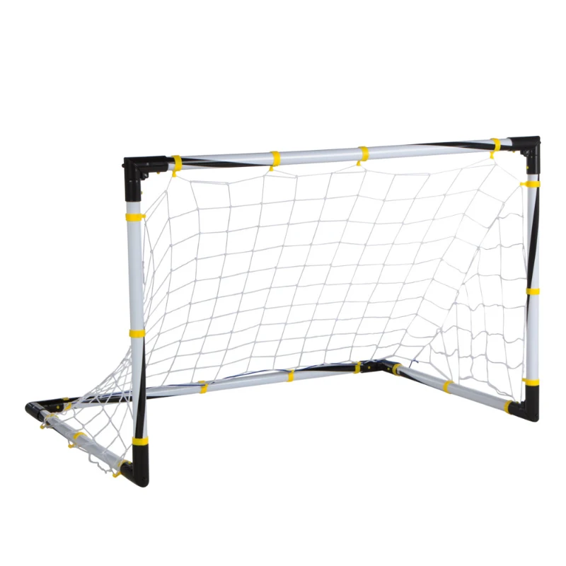 Portería de Fútbol Plegable con Accesorios, 90x59x59 Cm, Blanco