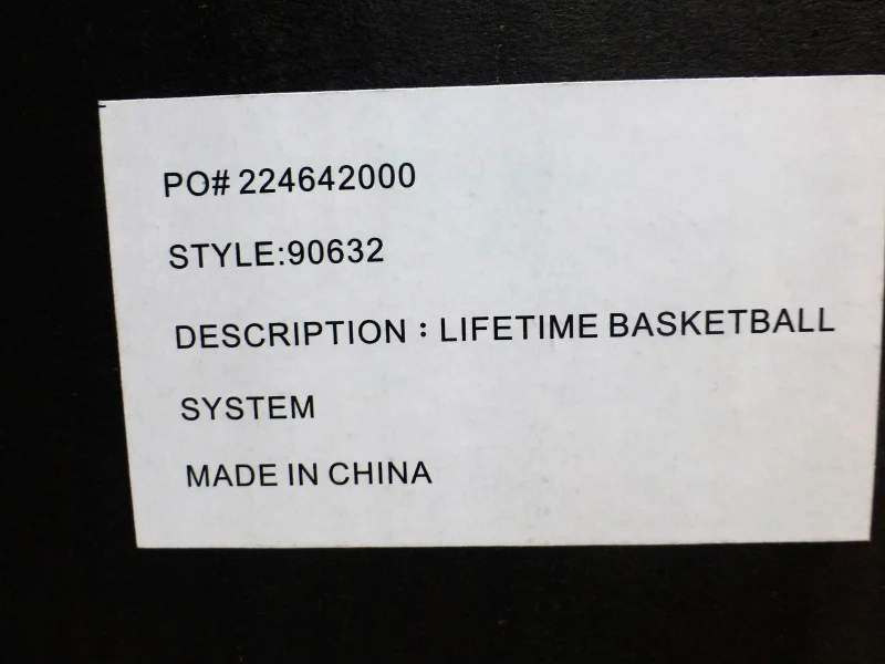 Canasta de Baloncesto Ultrarresistente Altura Regulable 229-305 Cm, Negro