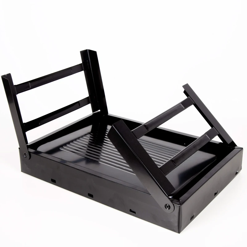 Barbacoa Plegable Portátil de Sobremesa para Carbón, 50x30x23 Cm, Negro