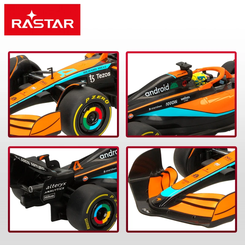 Coche Teledirigido McLaren MCL36 Escala 1:12 con Licencia Oficial, 53x22,5x17 Cm, Naranja