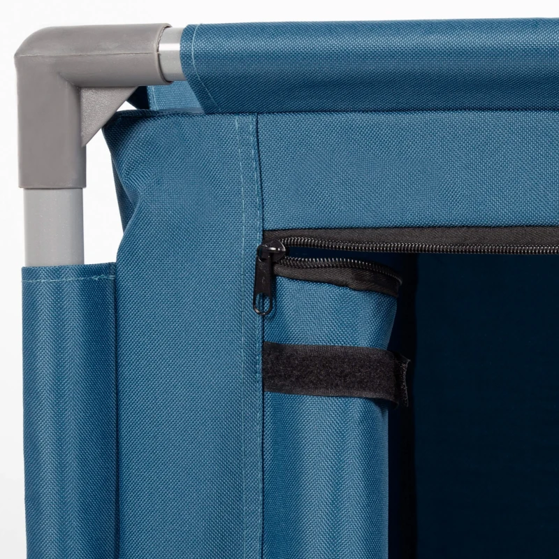 Armario Plegable Camping Aktive con Estructura de Acero, 56x46x66 Cm, Azul