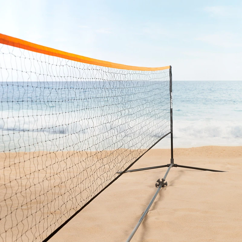 Red Vóley y Bádminton Portátil Ajustable Aktive, 505x101x157 Cm, Negro