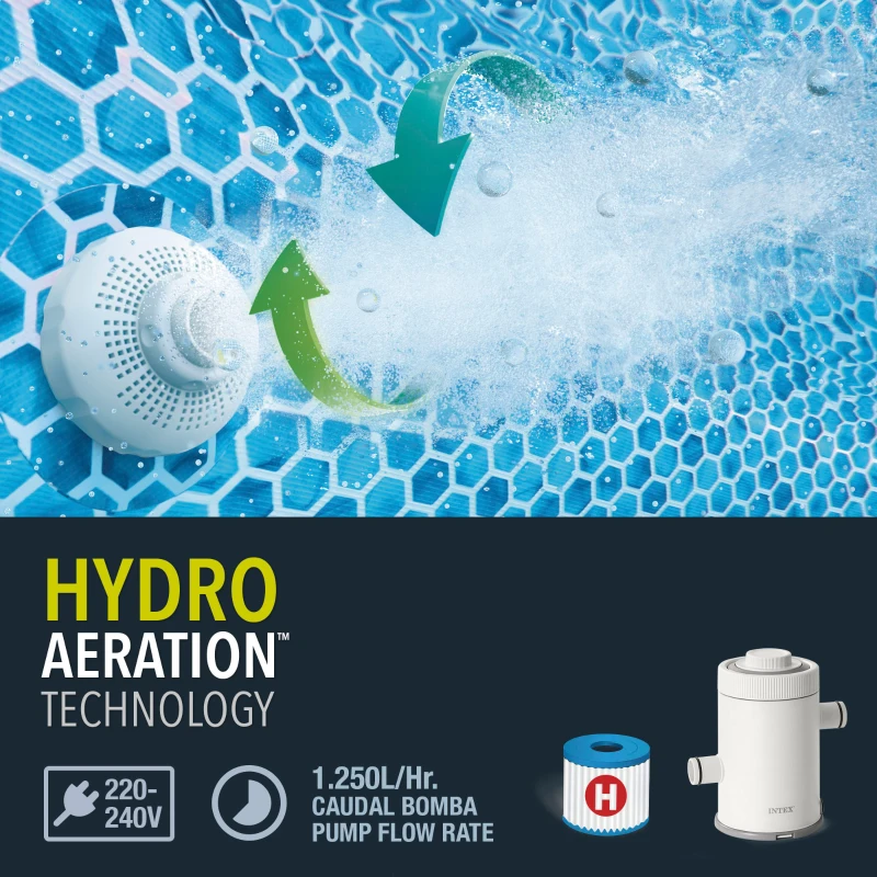 Piscina Hinchable Easy Set con Depuradora 1.250 L/h, 244x61x46 Cm, Azul