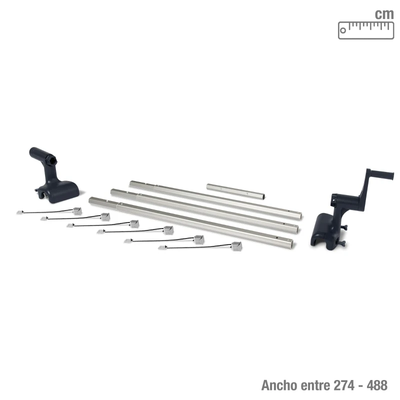 Enrollador de Cobertor Solar Intex, Aluminio Ajustable, 127,5x21x26 Cm, Azul