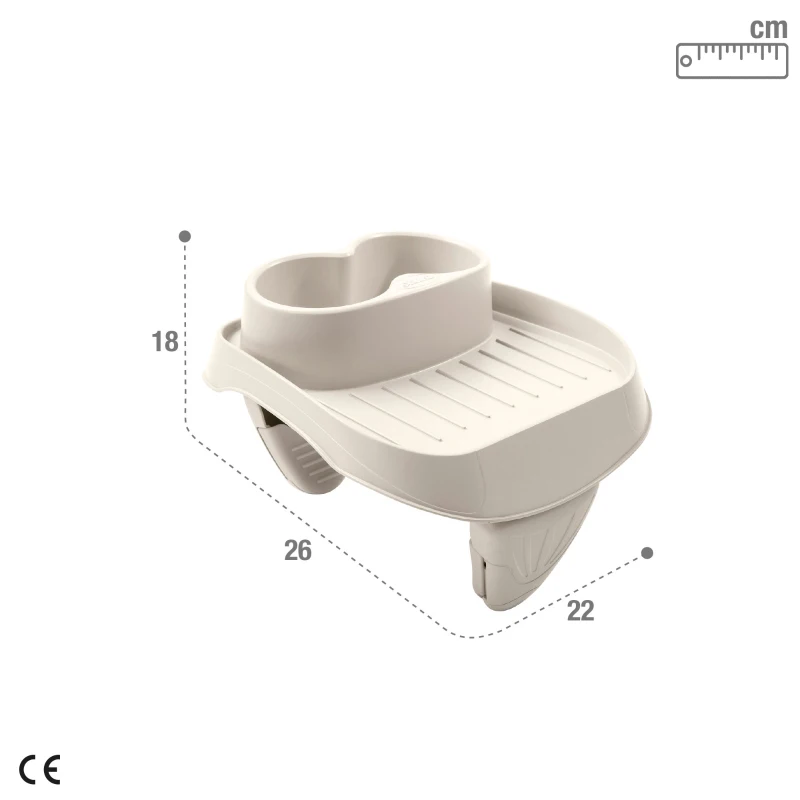 Soporte Bebidas para Spa Intex Desmontable 2 Portavasos, 26x22x18 Cm, Crema