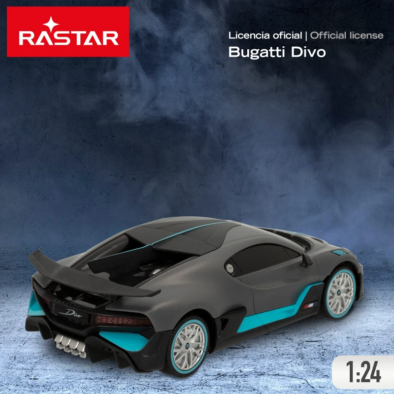 Coche Radiocontrol Bugatti Divo Escala 1:24, 19x9x5,5 Cm, Gris