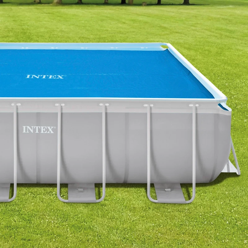 Cobertor Solar INTEX con Agujeros de Drenaje, 400x200 Cm, Azul