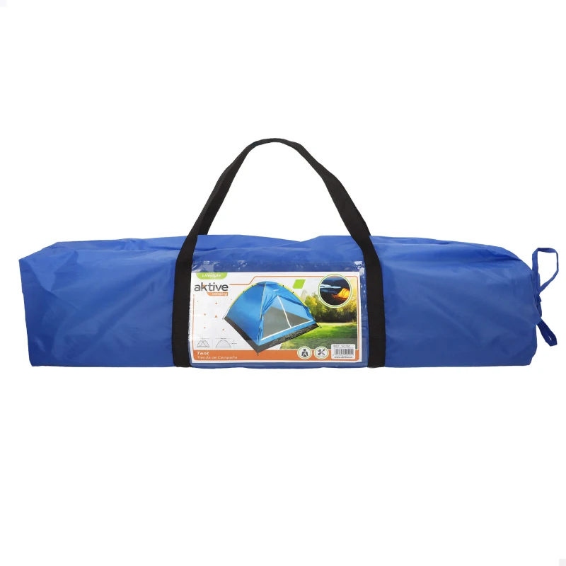 Tienda de Campaña Iglú para 4 Personas, 210x240x130 Cm, Azul