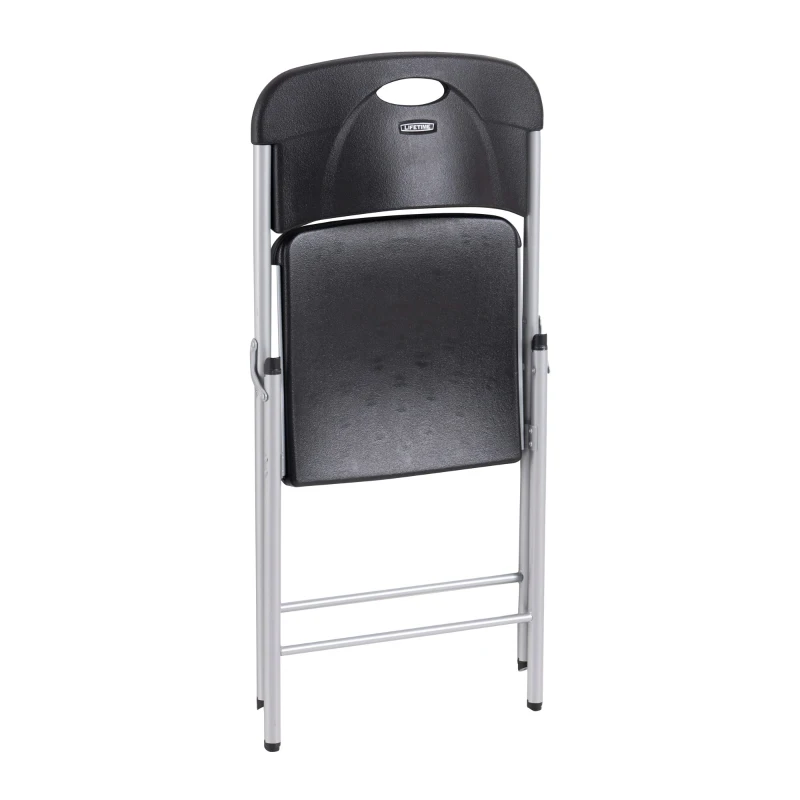 Silla Plegable Lifetime Ligera Ultraresistente 50x48,5x84 Cm, Negro