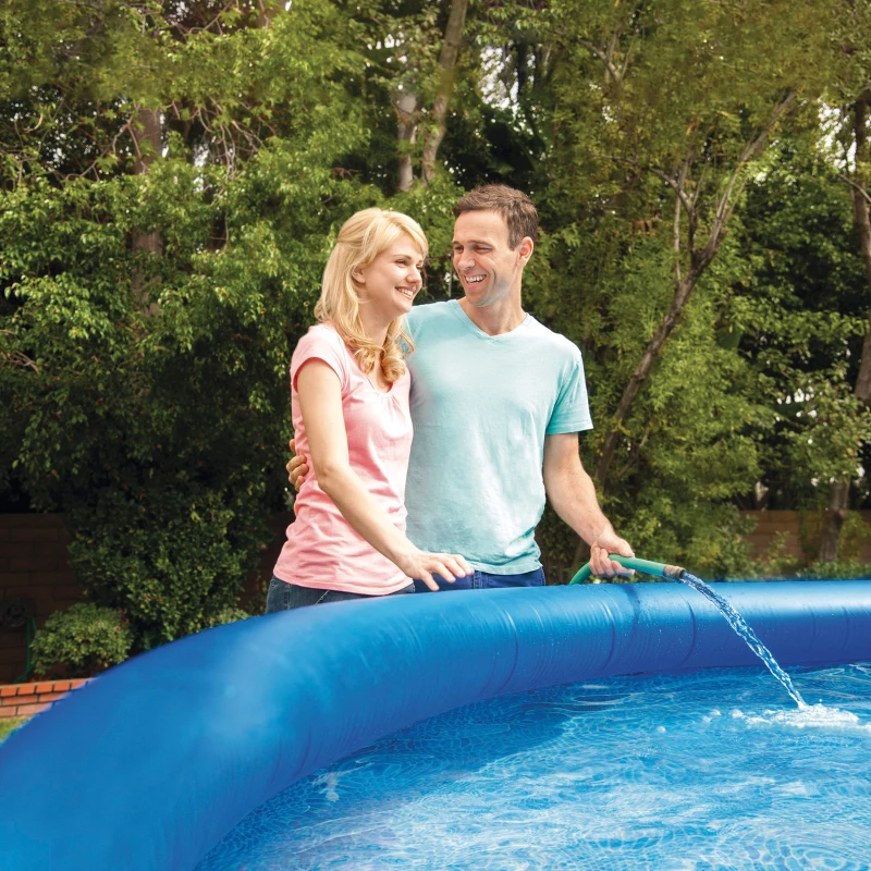 Piscina Hinchable INTEX Easy Set, 366x366x76 Cm, Azul