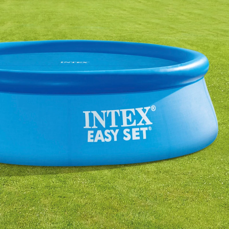 Cobertor Solar Intex Compatible con Piscinas Easy Set/Metal Frame, Ø290 Cm, Azul