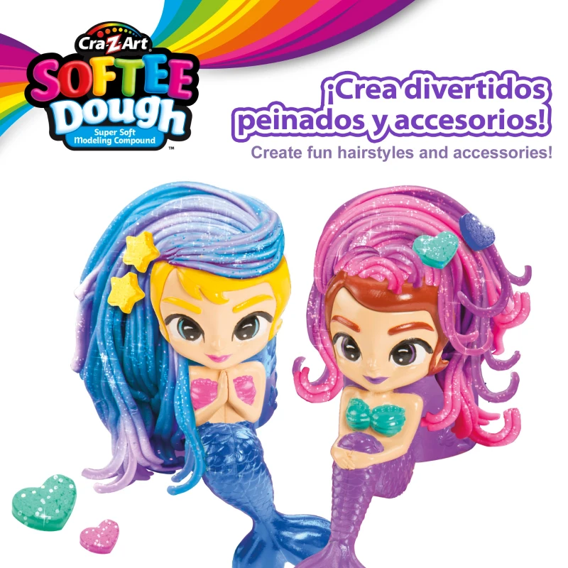 Set de Plastilina Brillante para Sirenitas, 30x7x25,5 Cm, Multicolor