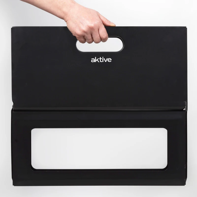 Barbacoa Portátil Plegable de Sobremesa Aktive, 45x29x30 Cm, Negro