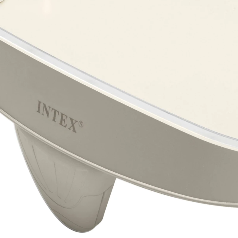Bandeja Soporte Bebidas INTEX para Spa con Luces LED y 2 Posavasos, 45x26x16 Cm, Crema