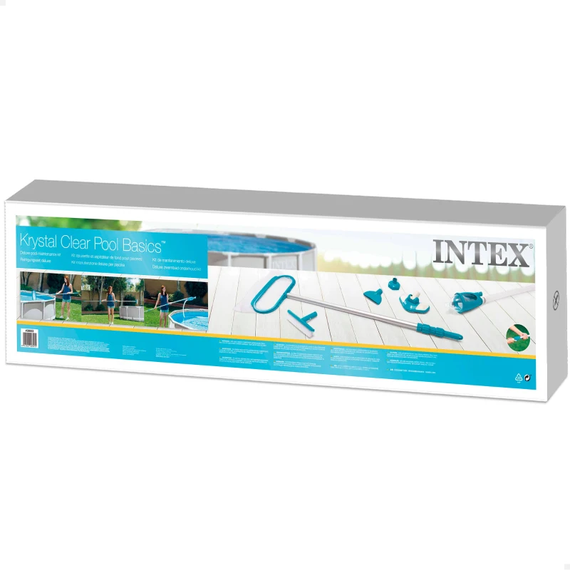 Kit Mantenimiento Deluxe INTEX Mango Telescópico 279 Cm, 115x13,5x30,5 Cm, Azul