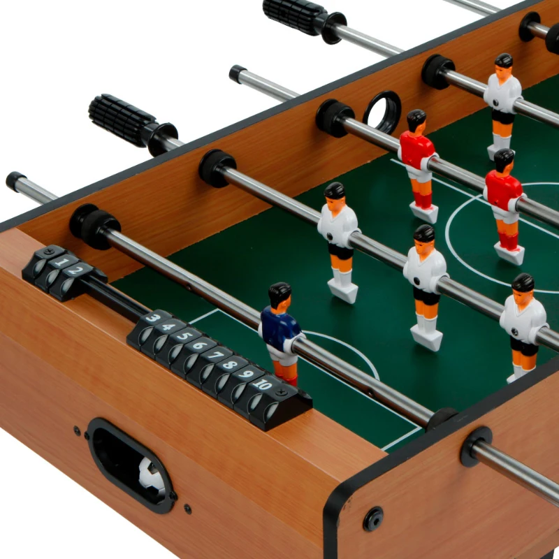 Mesa Multijuegos Sobremesa 4 en 1 Madera, 89x42,5x28,5 Cm, Marrón