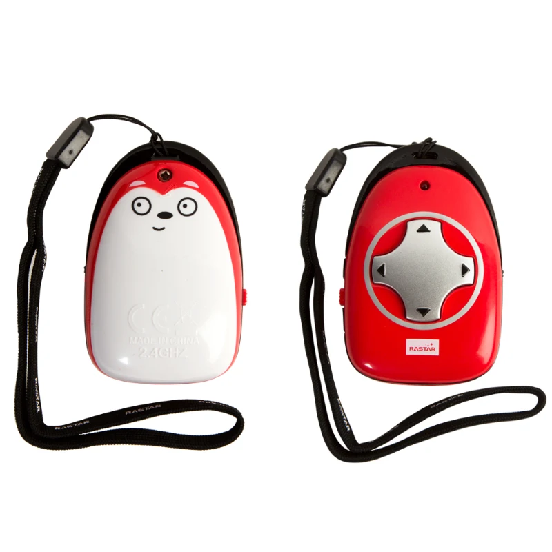 Trolley Teledirigido Infantil con Mando y Asa Extensible, 31x25x42 Cm, Blanco y Rojo