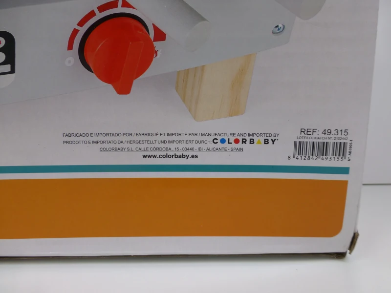 Barbacoa de Madera WOOMAX para Niños, 50,5x34x23,5 Cm, Madera Natural