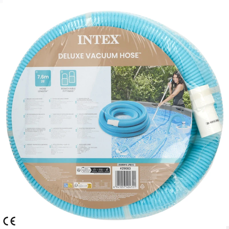 Manguera para Aspirar Deluxe INTEX, 7,6 M X 38 Mm, Azul