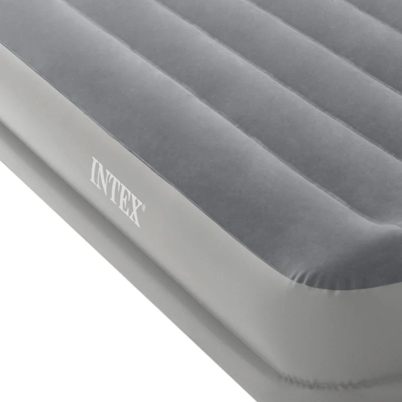 Colchón Hinchable Individual Dura-Beam® Prestige con Bomba USB Incorporada, 99x191x30 Cm, Gris