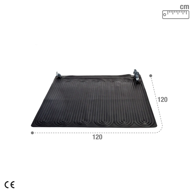 Alfombra Calentadora Solar Intex para Piscina Desmontable, 120x120 Cm, Negro