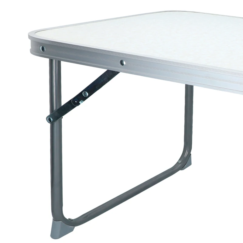 Mesa Plegable Baja Aktive Camping, 60x40x40 Cm, Blanco