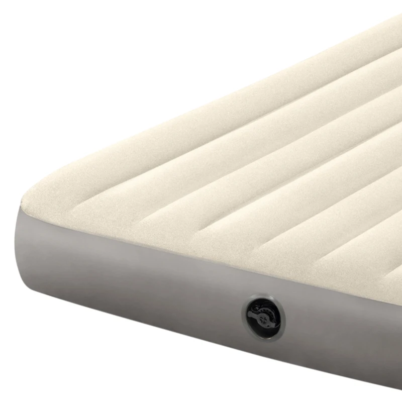 Colchón Hinchable Doble Fiber-Tech, 152x203x25 Cm, Crema