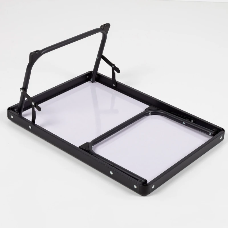 Mesa Plegable Baja Aktive, 56x40x25 Cm, Gris y Negro