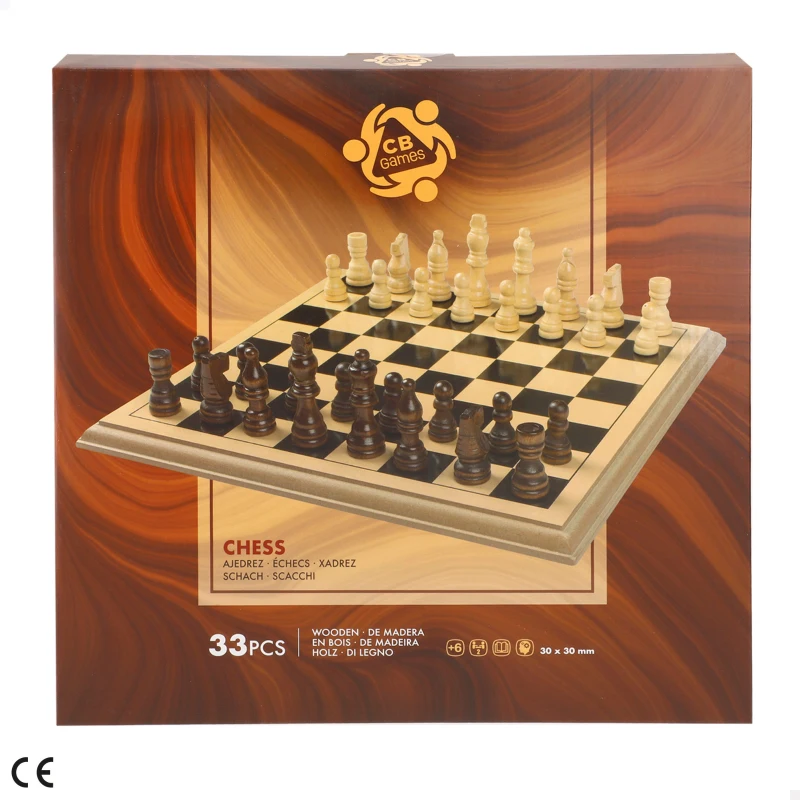 Ajedrez de Madera CB Games, 31x4x31 Cm, Madera