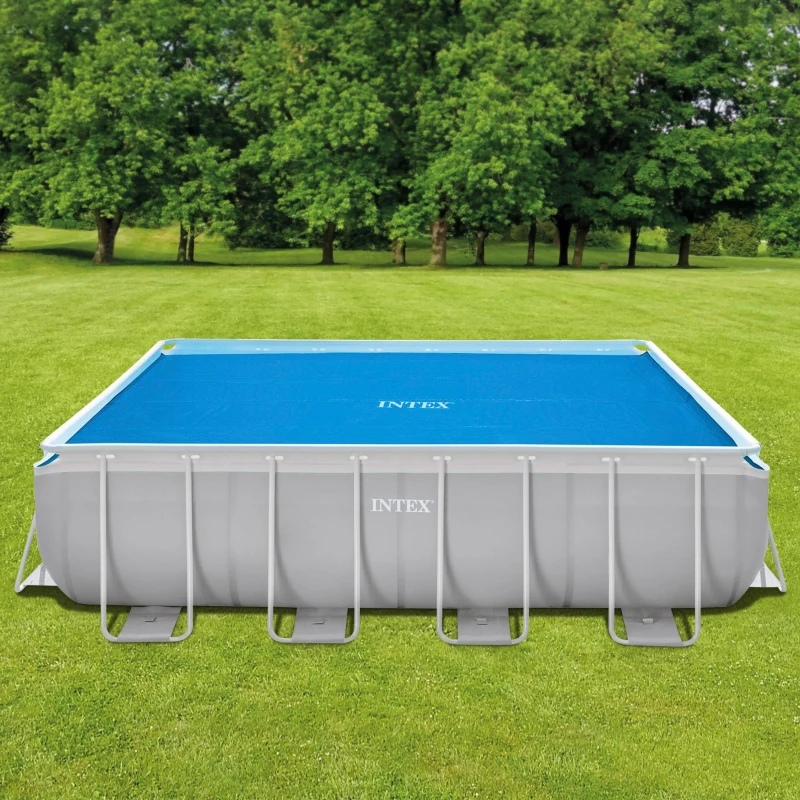 Cobertor Solar INTEX con Agujeros de Drenaje, 400x200 Cm, Azul