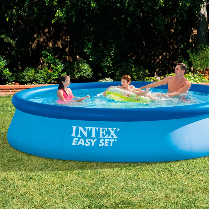 Piscina Hinchable Intex Easy Set con Depuradora 2.006 L/h, 396x84 Cm, Azul