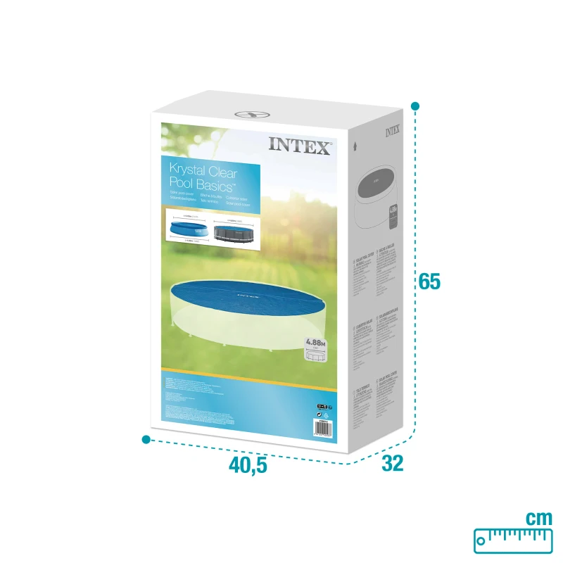Cobertor Solar INTEX para Piscinas Ø488 Cm, Ø470 Cm, Azul