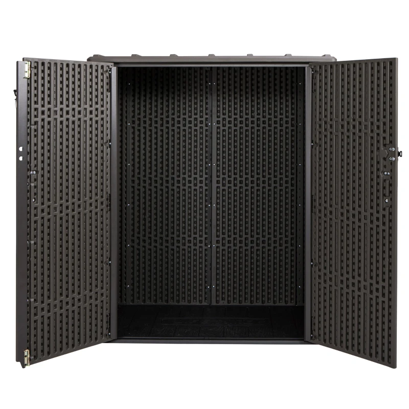 Armario Exterior Ultrarresistente Lifetime, 143x74x174 Cm, Marrón