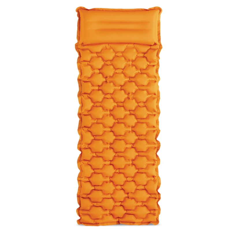 Esterilla Hinchable TPU con Almohada Integrada, 71x191x11 Cm, Azul