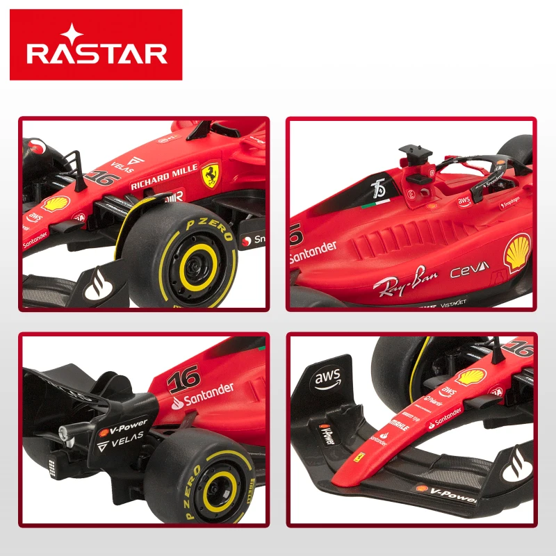 Coche Teledirigido Ferrari Escala 1:18, 38x16,5x14,5 Cm, Rojo
