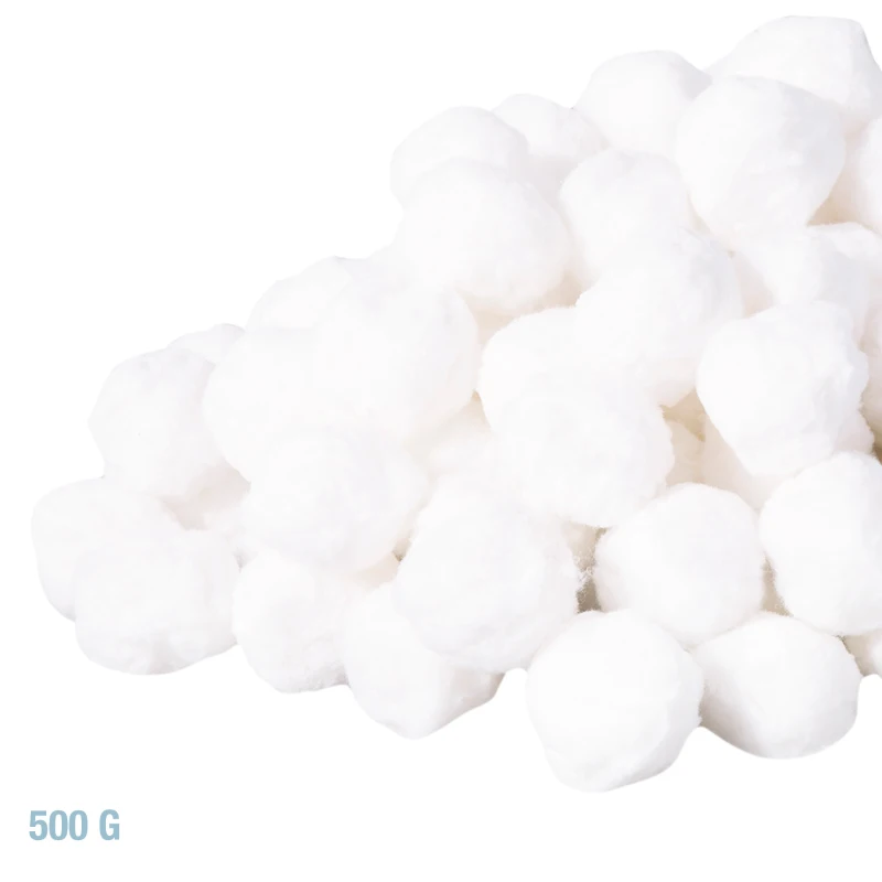 Bolas Filtrantes para Depuradora de Arena, 500 G (Equiv. 18 Kg Arena), 27x4x33 Cm, Blanco