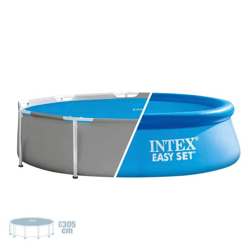 Cobertor Solar INTEX para Piscina Easy Set y Metal Frame, 290 Cm, Azul