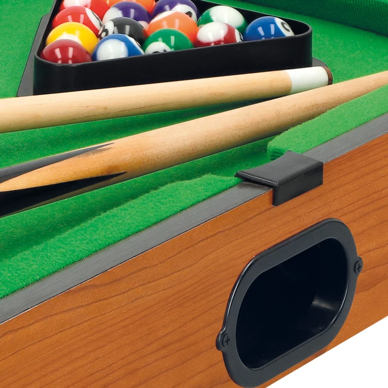 Mesa de Billar Sobremesa Portátil de Madera CB Games, 51x31x9 Cm, Verde