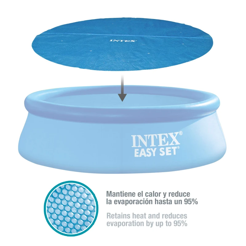 Cobertor Solar Intex para Piscina Redonda, Ø206 Cm, Azul