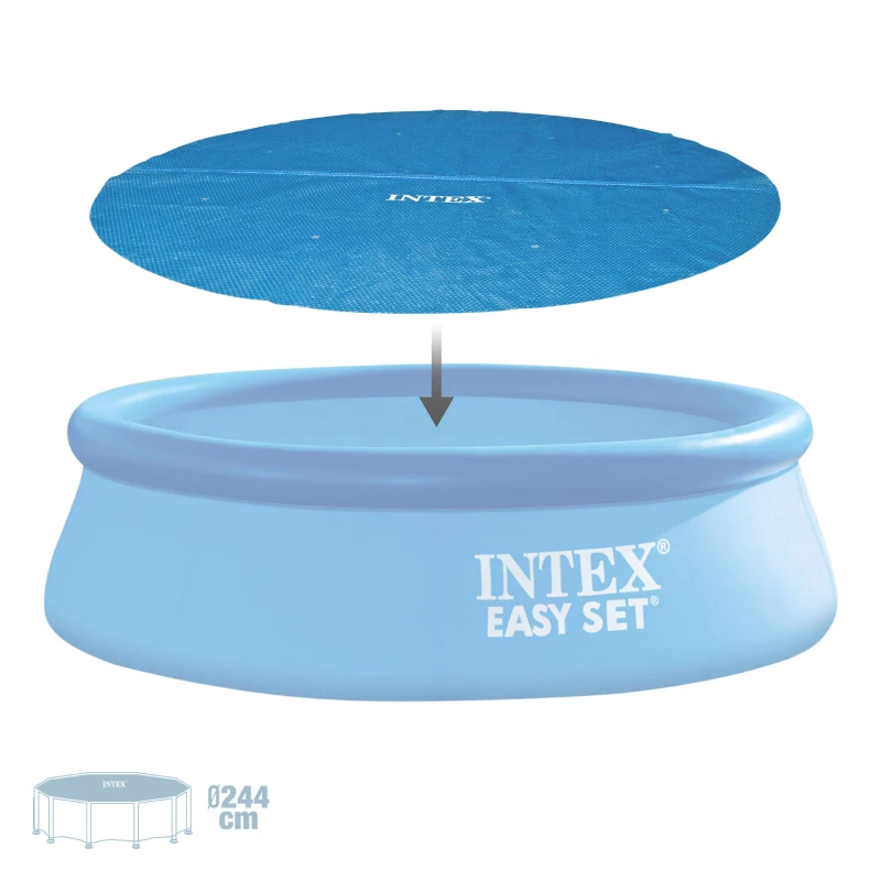 Cobertor Solar Intex para Piscina Redonda, Ø206 Cm, Azul