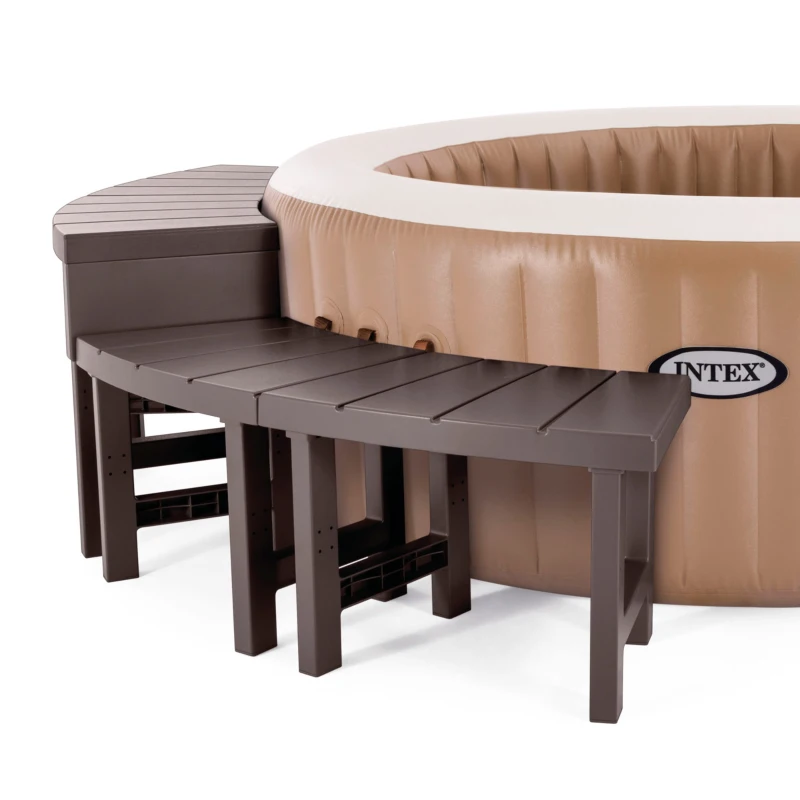 Pack 4 Bancos Modulares INTEX PureSpa para Spa Circular, 75x45x49 Cm, Blanco