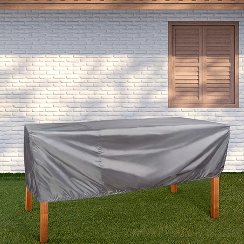 Funda Protectora para Mesa de Jardín Aktive Garden, Poliéster 60 GSM, 240x130x60 Cm, Gris