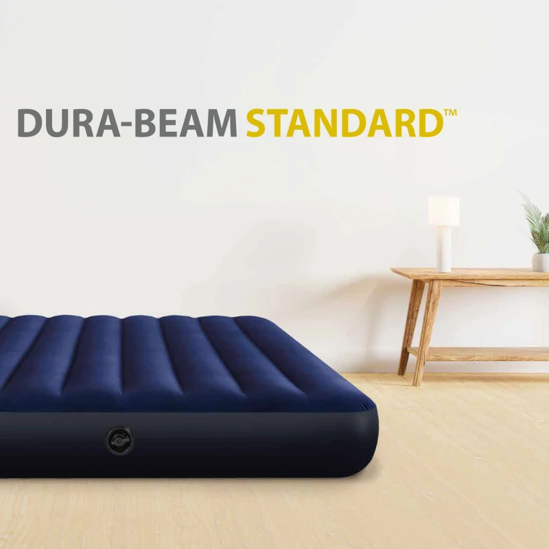 Colchón Hinchable Dura-Beam Classic Downy 137x191x25 Cm, Gris