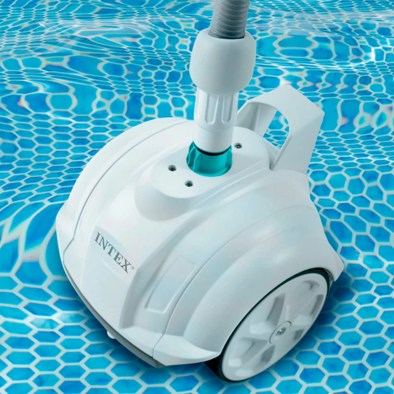 Robot Limpiafondos Automático Intex ZX50 para Piscinas Pequeñas, 39x39x32,5 Cm, Azul