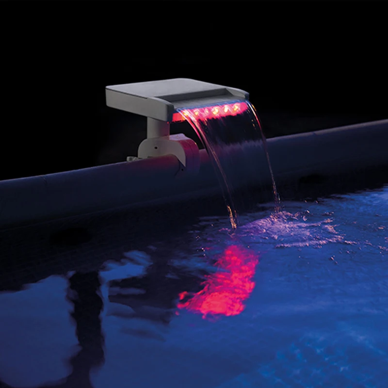 Cascada LED con Generador Hidroeléctrico, 28x33x29 Cm, Multicolor