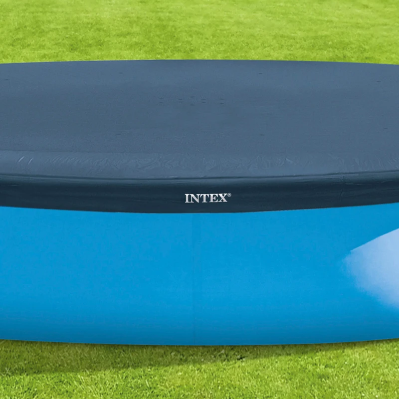 Cobertor Redondo Intex Vinilo Resistente 345 Cm, Azul