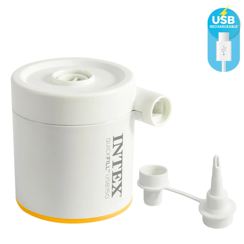 Colchón Hinchable Doble TruAire con Hinchador USB, 137x191x22 Cm, Gris