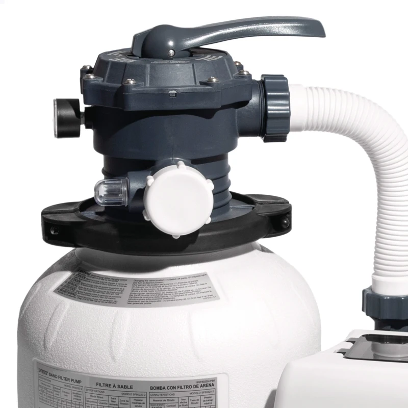 Depuradora de Arena INTEX Krystal Clear, 7.900 L/h, 0,30 HP, 61x41x57 Cm, Gris