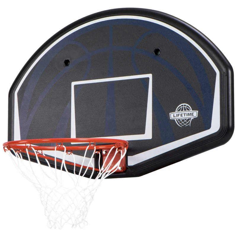 Tablero de Baloncesto Ultrarresistente 112x72 Cm, Negro