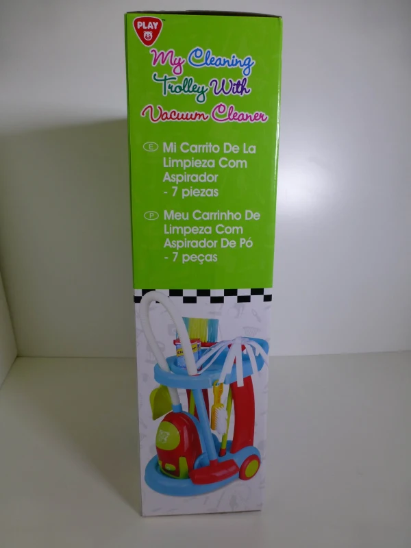 Carrito de Limpieza con Aspirador Eléctrico, 38x14,5x52,5 Cm, Multicolor
